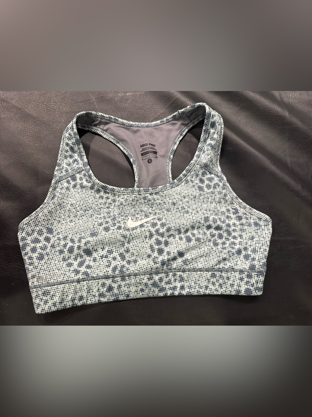 Nike Women’s Gray Speckled Racerback Sports Bra